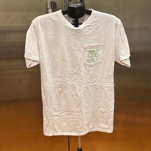 Parks Project White Tee with Green Pocket Design